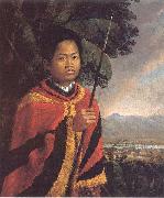 Robert Dampier Portrait of King Kamehameha III of Hawaii oil painting artist